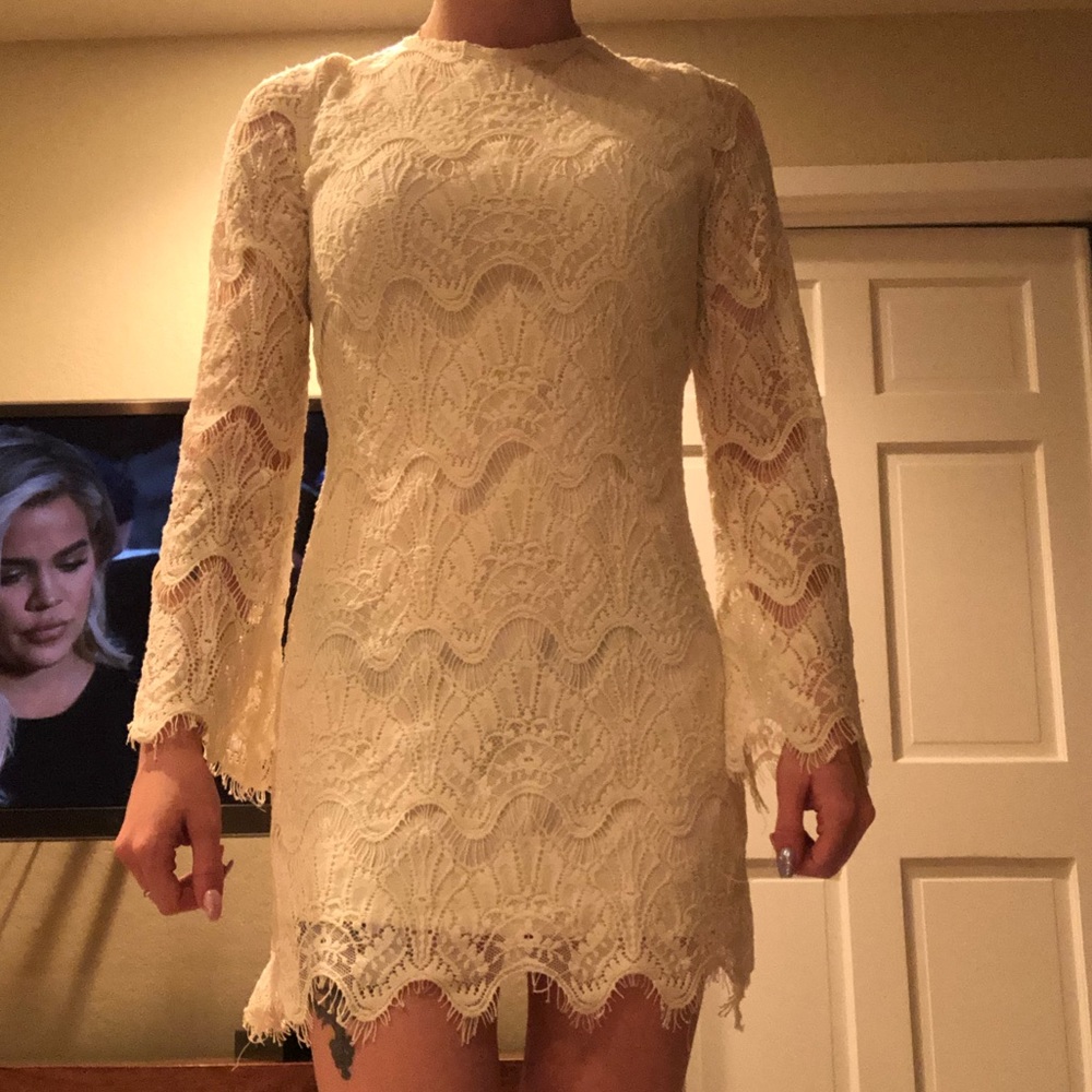 Small white lace dress